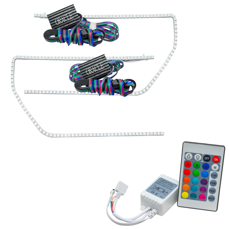 Ford Raptor Headlight Halo Kit - ORACLE Lighting - Perimeter Style, ColorSHIFT w/ Simple Controller - `09-`14 Ford Raptor Headlight Halo Kit - ORACLE Lighting - Perimeter Style, ColorSHIFT w/ Simple Controller - `09-`14